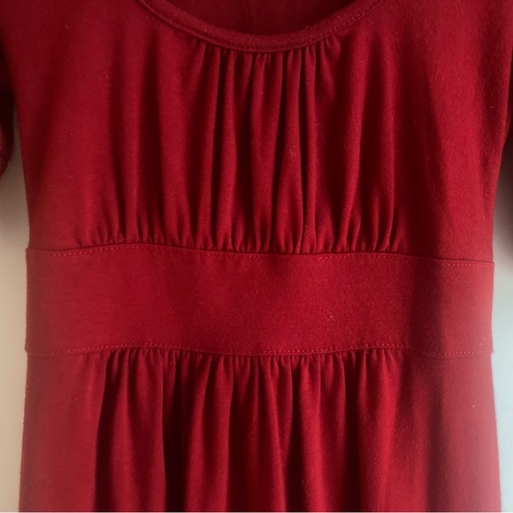 ♣️ 3/$20 FOREVER 21 crimson red puff sleeve dress - Picture 7 of 7